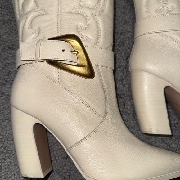 Cream Western  Cowgirl Boots - Picture 2 of 8